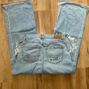 American eagle super high ride baggy wide leg